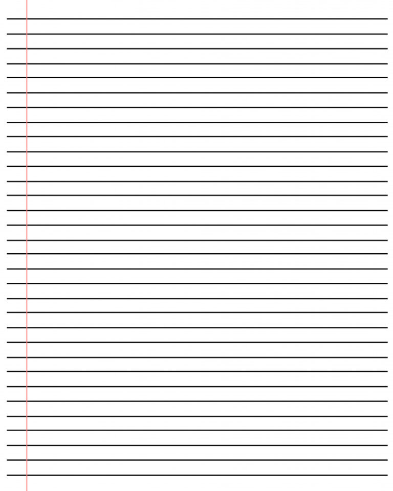 lined paper template word