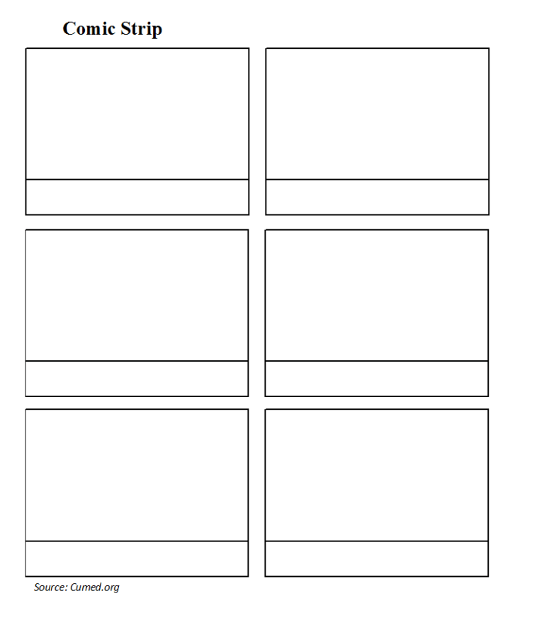 Printable Comic Strip Template Pdf Word Pages | Printable – Printable ...