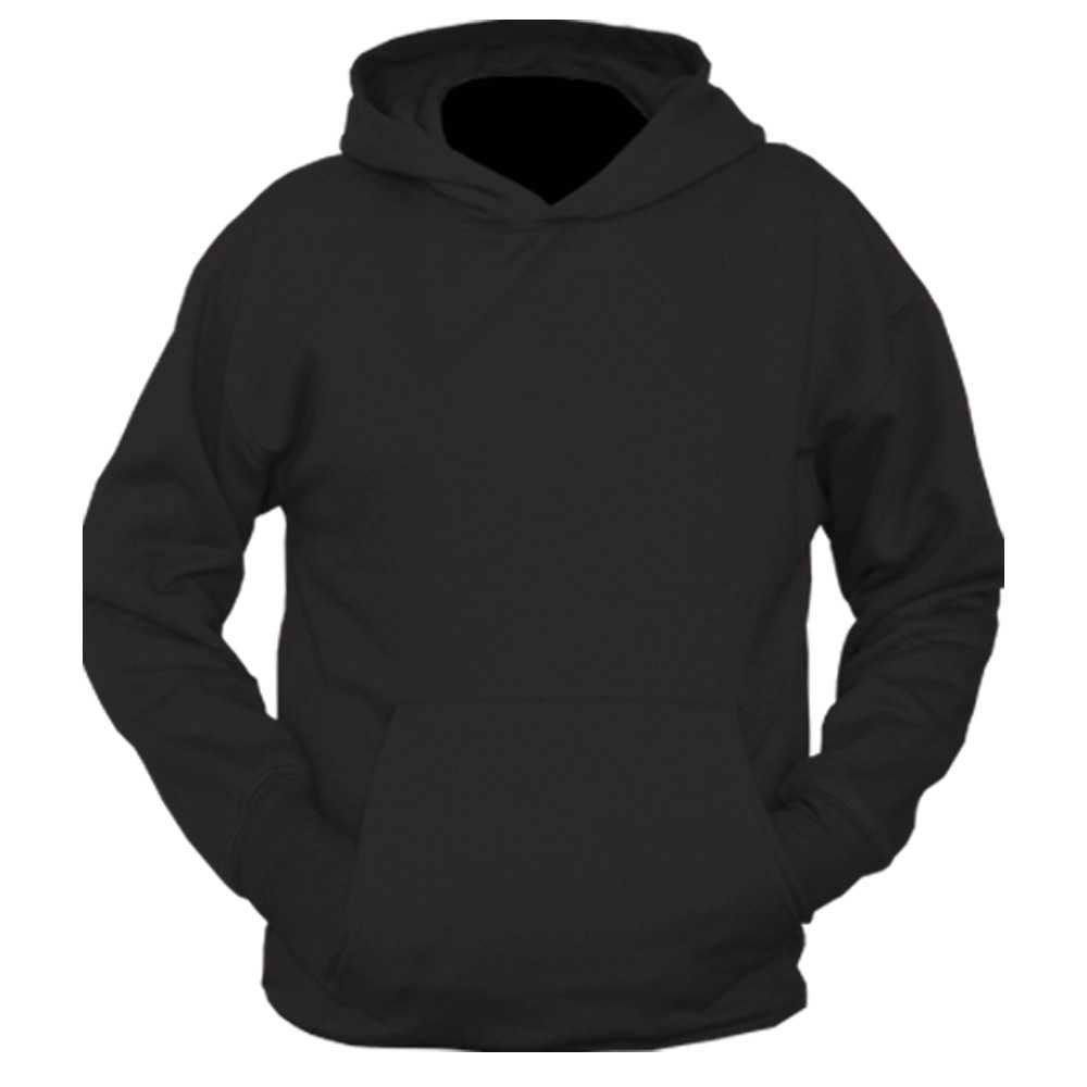 Hoodie Template Front Transparent & Png Clipart Free – Blank Black ...