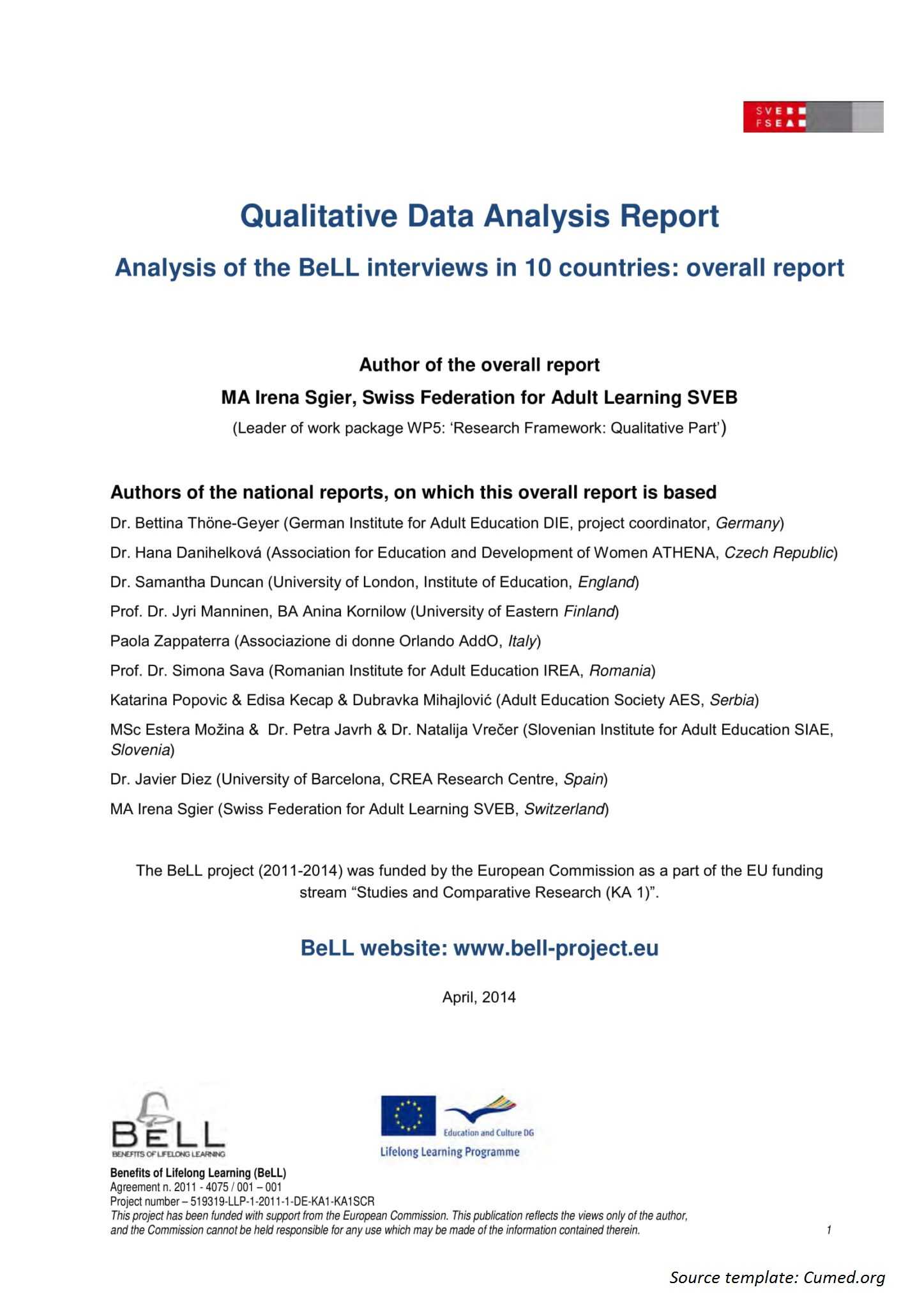 research data analysis writing