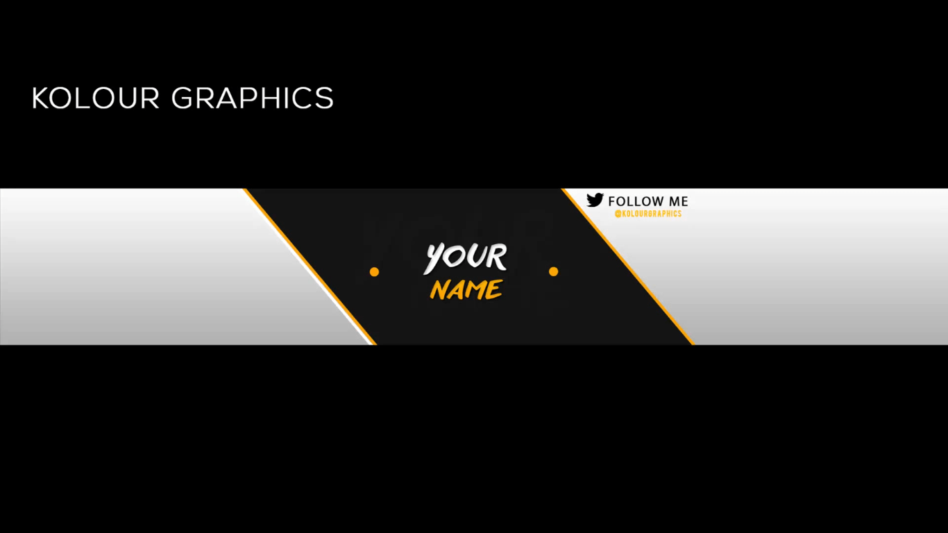 Editable YouTube Banner Template