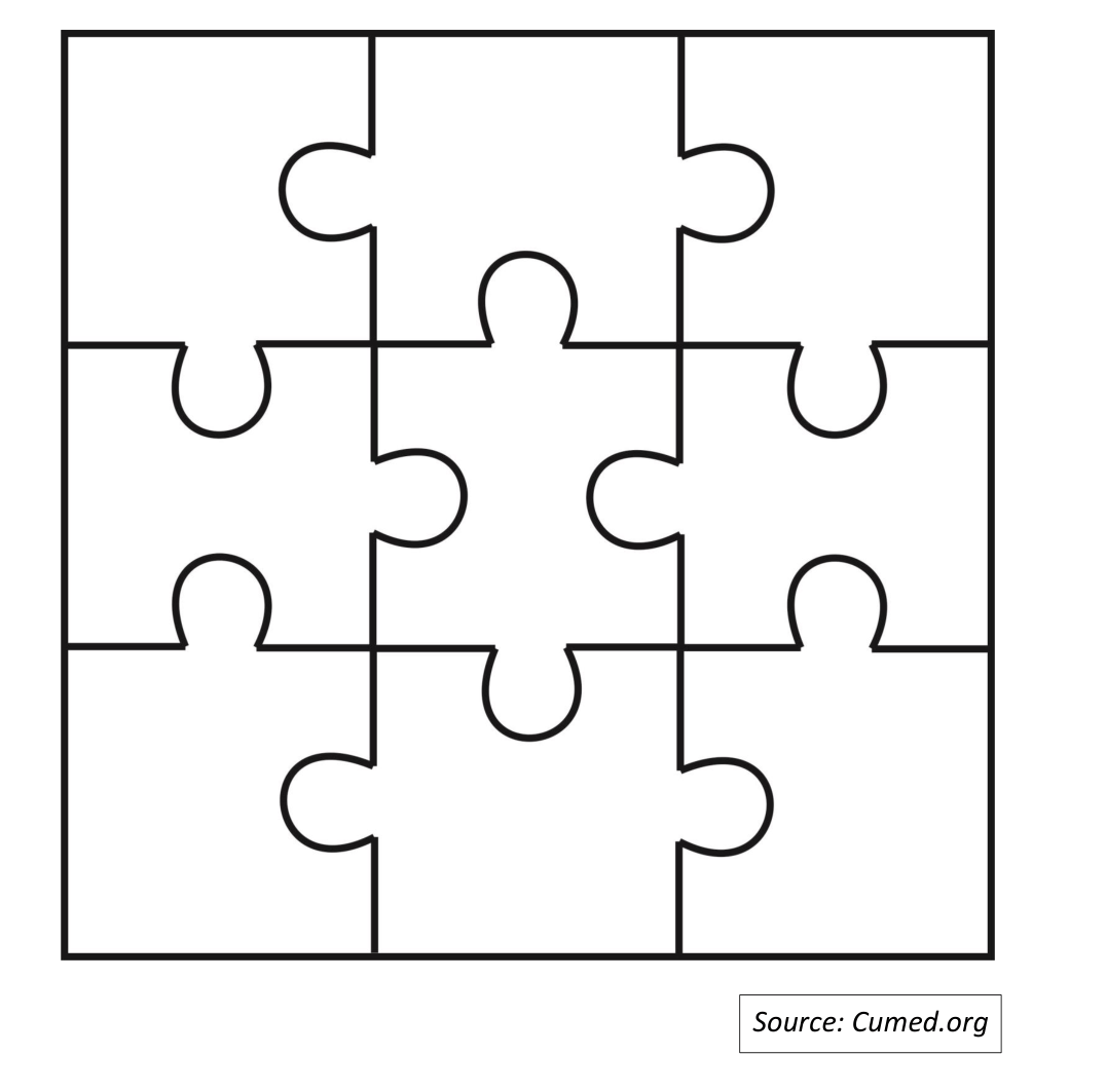 Photo About Jigsaw Puzzle Blank Simple Template 3X3 Within Jigsaw