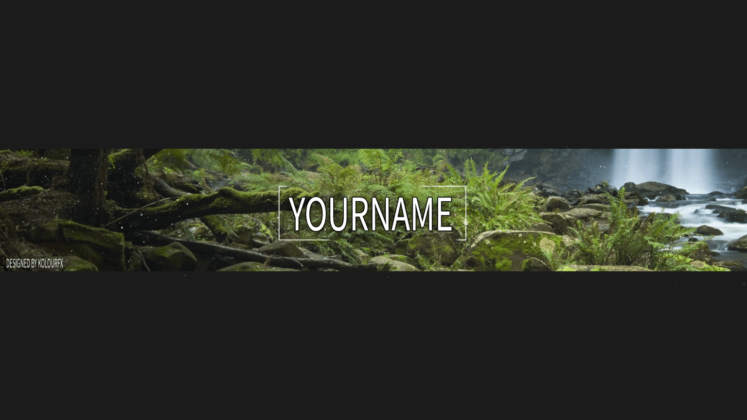 Youtube Banner Template Natural & Green [Free Download PSD] #3