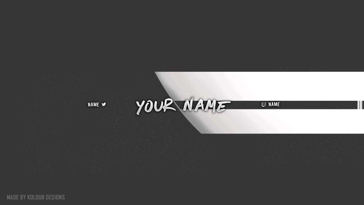 Cool Simple Youtube Banner Template Free Download Psd 30